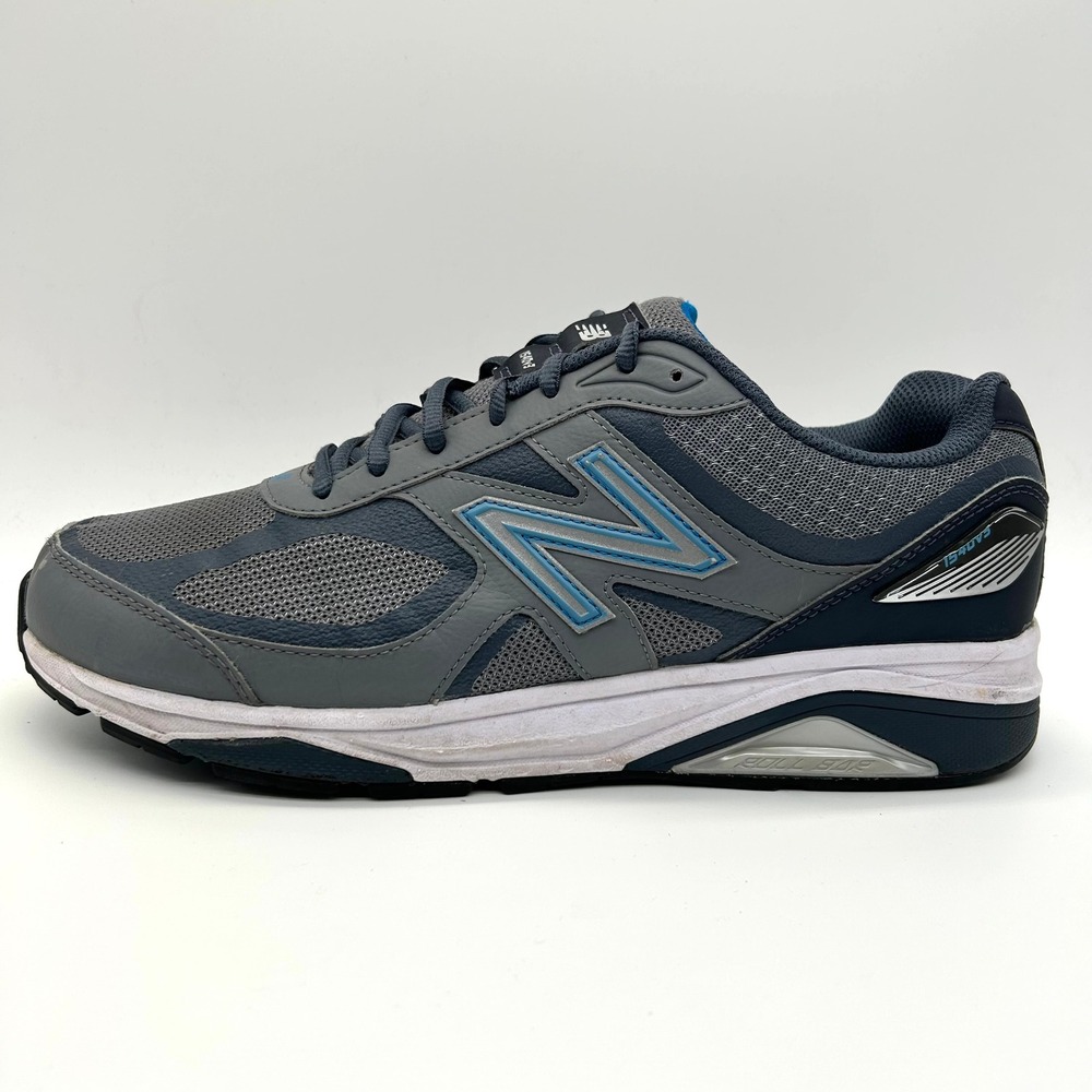 New Balance 1540v3 Shoes Mens 12 4E Wide Fit Grey Blue Running Sneakers ROLLBAR